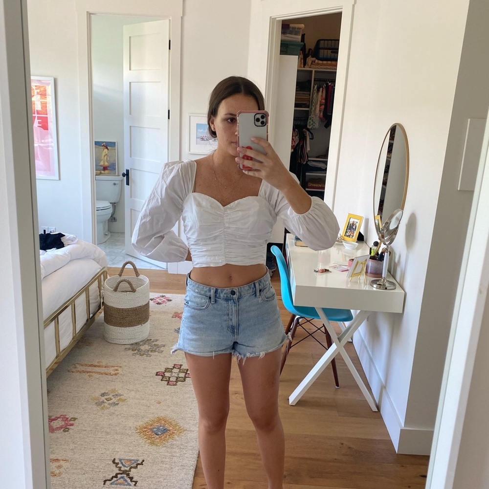 White Lovers + Friends Cropped Top